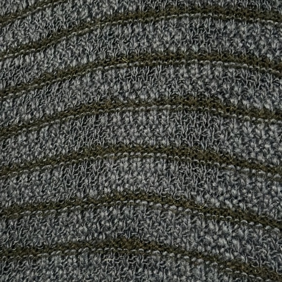 SALE! Bought at Buckle - Navy Blue Cowl Neck Fringe Sweater by Gimmicks - Small - Picture 15 of 15